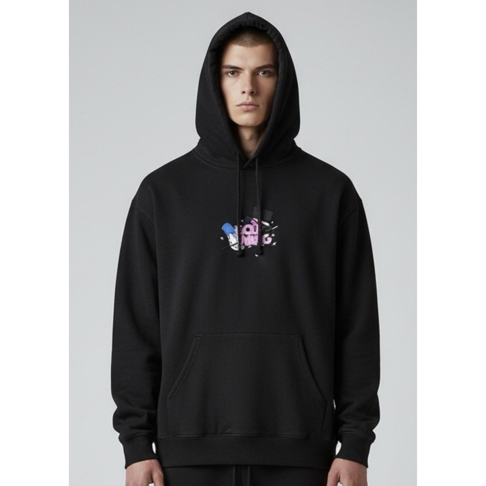 RARE Golf Wang Hoodie LRG Black Magic Graphic Logo Pullover Fleece Embroidered